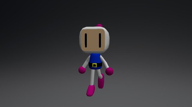 Bomberman - Walk Animation 3D Model