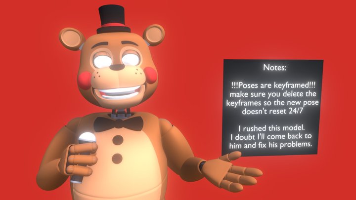 Toy Freddy - v3 3D Model