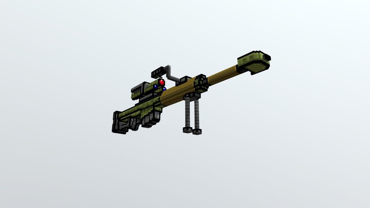 Heavy Sniper Rifle (Pixel Gun 3D) – Modelo 3D gratuito STL