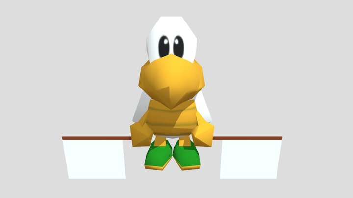 Nintendo 64 - Mario Tennis - Koopa Troopa 3D Model