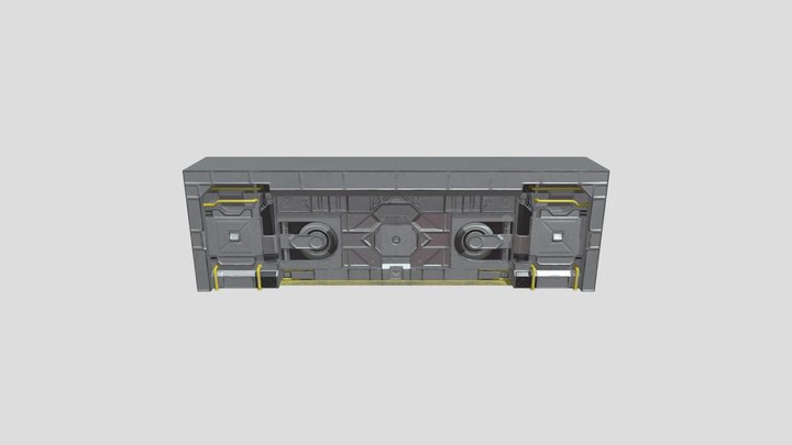 Sci-Fi Door 3D Model