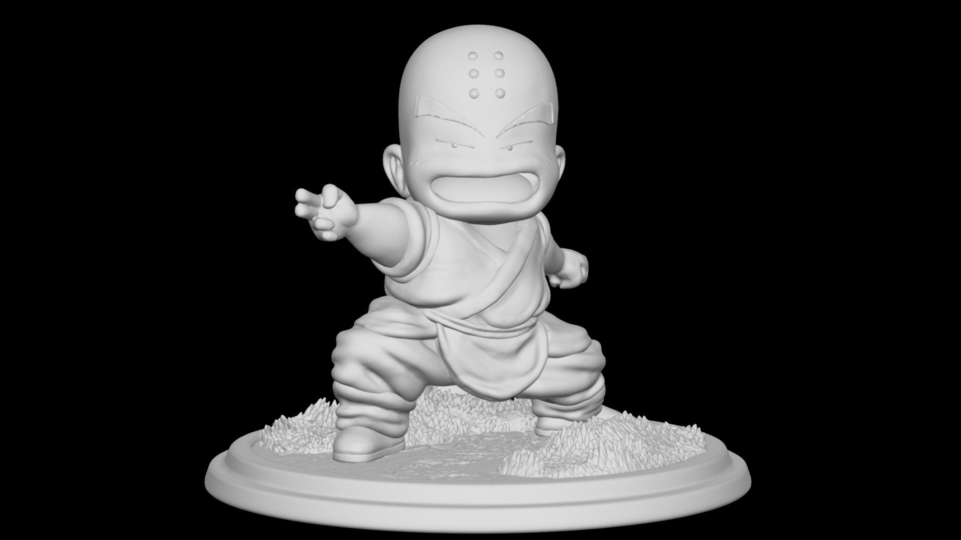 Krillin Statue - 3D model by manesteban [6cc9283] - Sketchfab