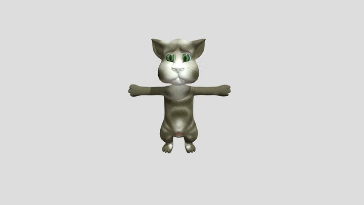 talking-tom-2010-original-app-era-model 3D Model