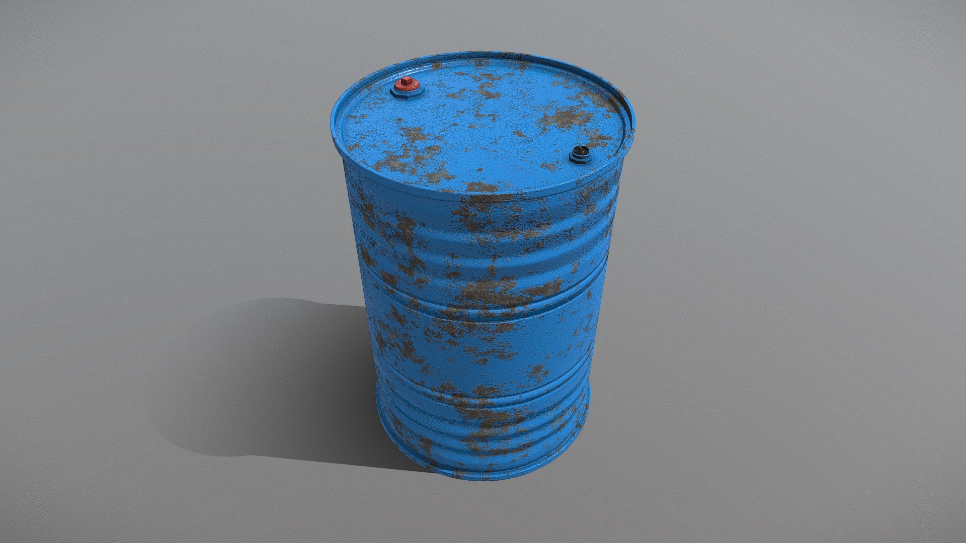 Low Poly Barrel 4