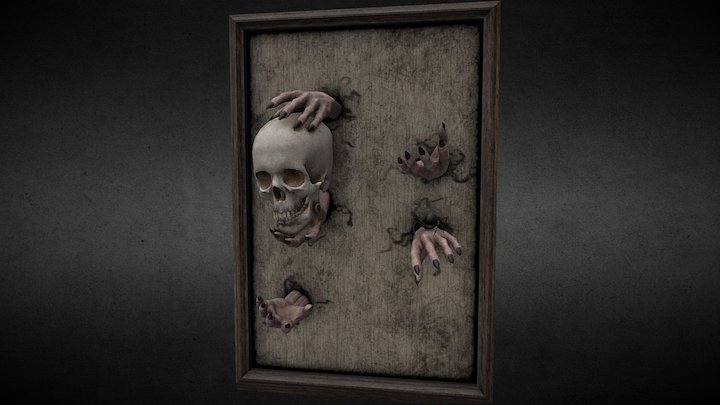 Board Skull Art 3D Model