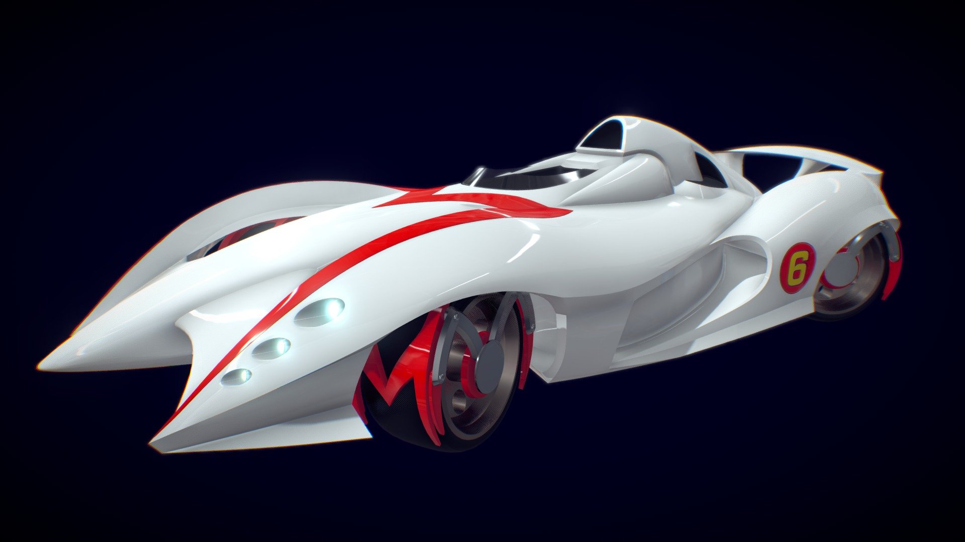 Speed Racer's Mach 6 - 3D model by Mectreno (@Mectren0) [6ccd121 ...