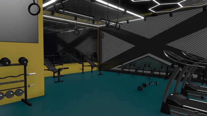Fitness Gym 3D Model