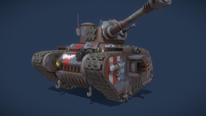 Rogal Dorn Tank 3D Model