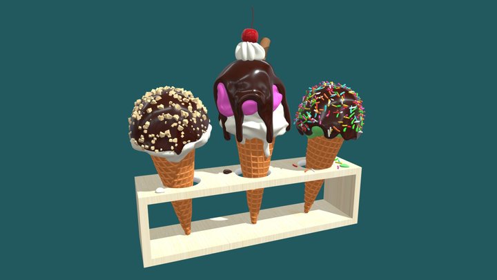 Ice Cream 002 3D Model