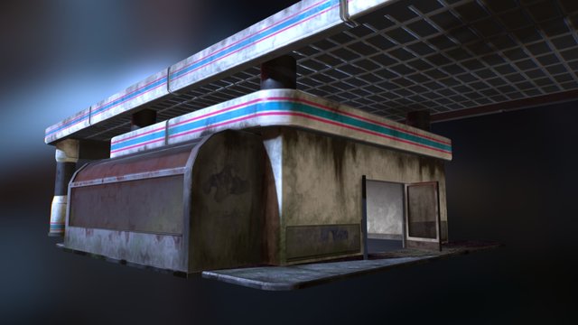 Pitstop Station 3D Model