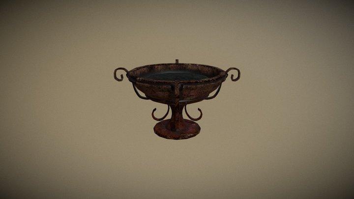 Roman fire_cup 3D Model