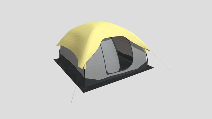 Dome Tent LowPoly 3D Model