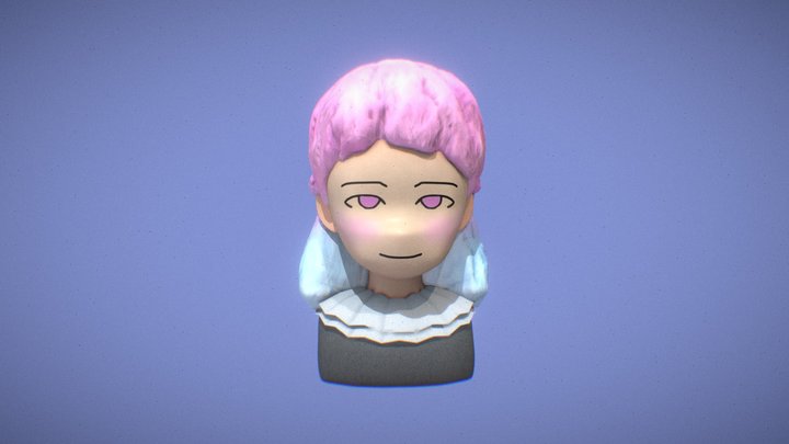 Anime Girl 3D Model
