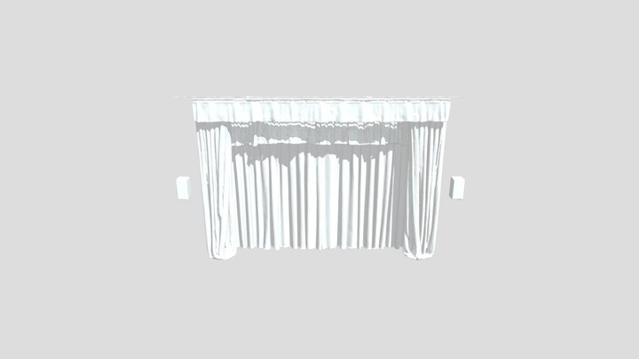 Theater curtains 3D Model