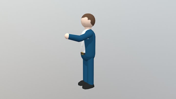 Man01 Anim Give 3D Model