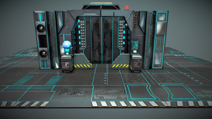 ENRANCE Sci-Fi GAMEREADY 3D Model