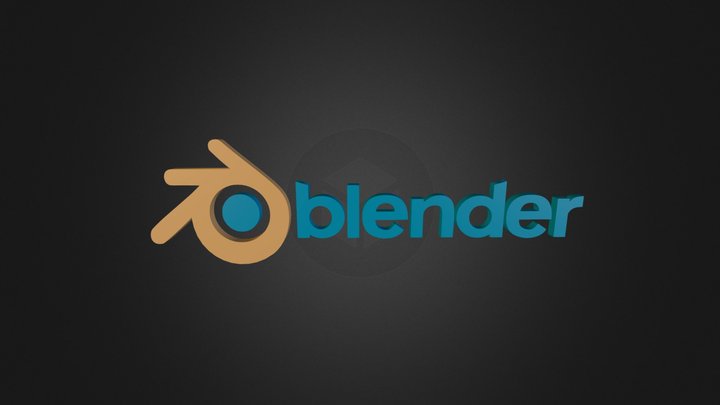 Blender logo 3D Model