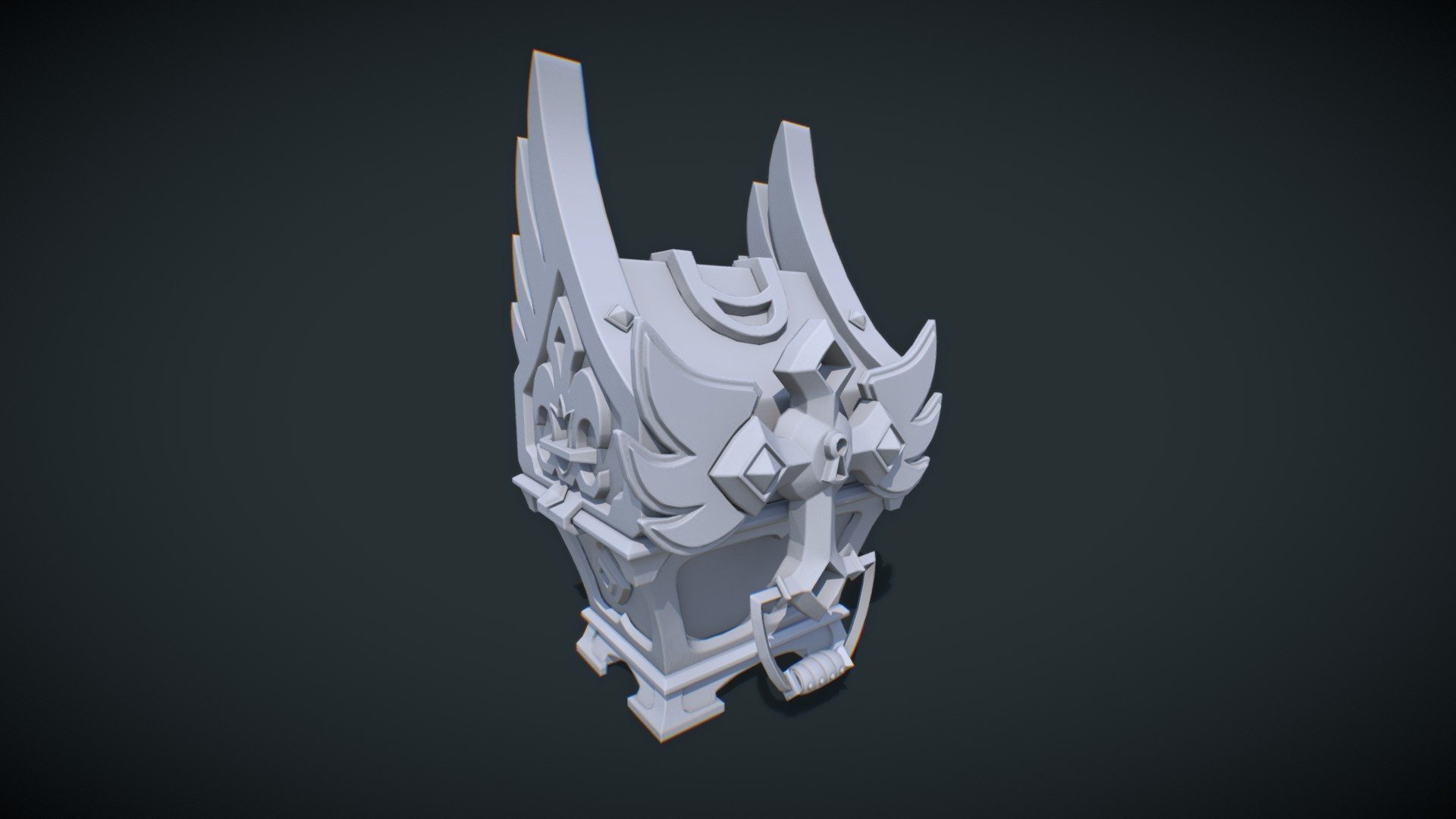 homework 2.5 lowpoly model Paladin Chest
