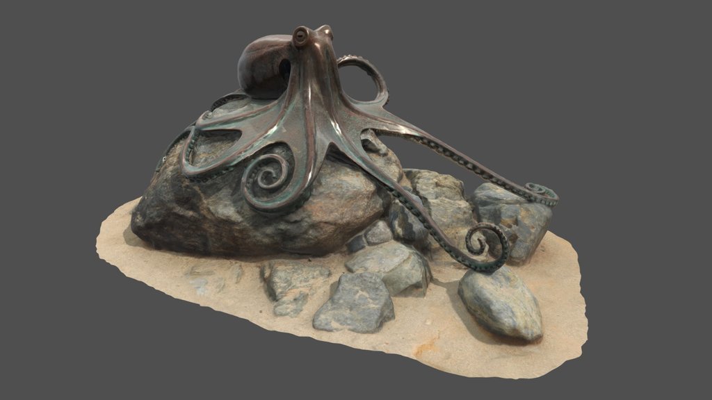 Laguna Diver's Cove Octopus Statue - Photoscan