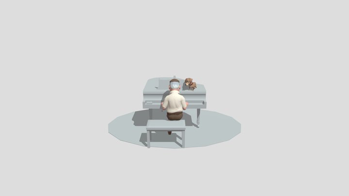 Diorama 3 Pose 3D Model