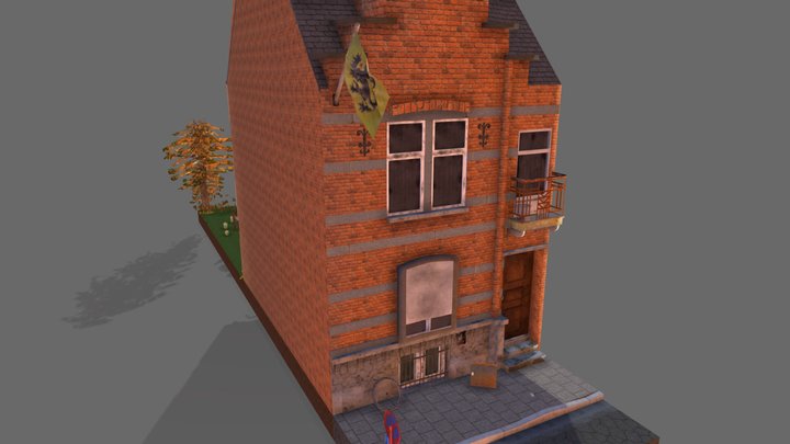 DAE Rowhomes retake – Ghent 3D Model