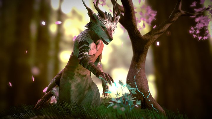 Dragon Spirit (VRChat Avatar) 3D Model