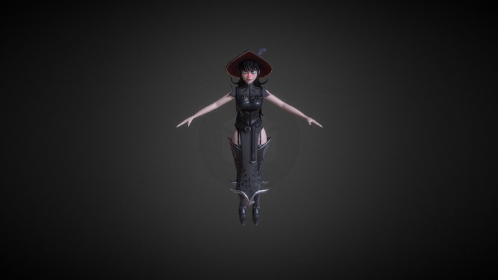 Alma - Witchy VRChat Avatar 3D Model
