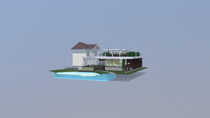 Пергола+гараж 05 12 19 крипич 3D Model