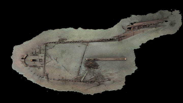 Schooner LaSalle (Built 1874) Partial Model 3D Model