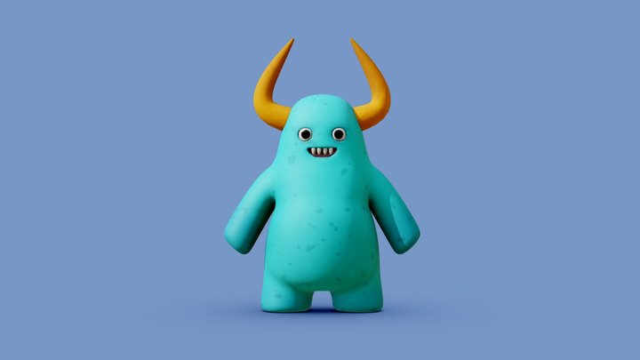 Cute Monster 3D Model