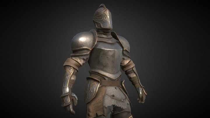 Medieval Knight | Sculpture | Game ready 3D Model