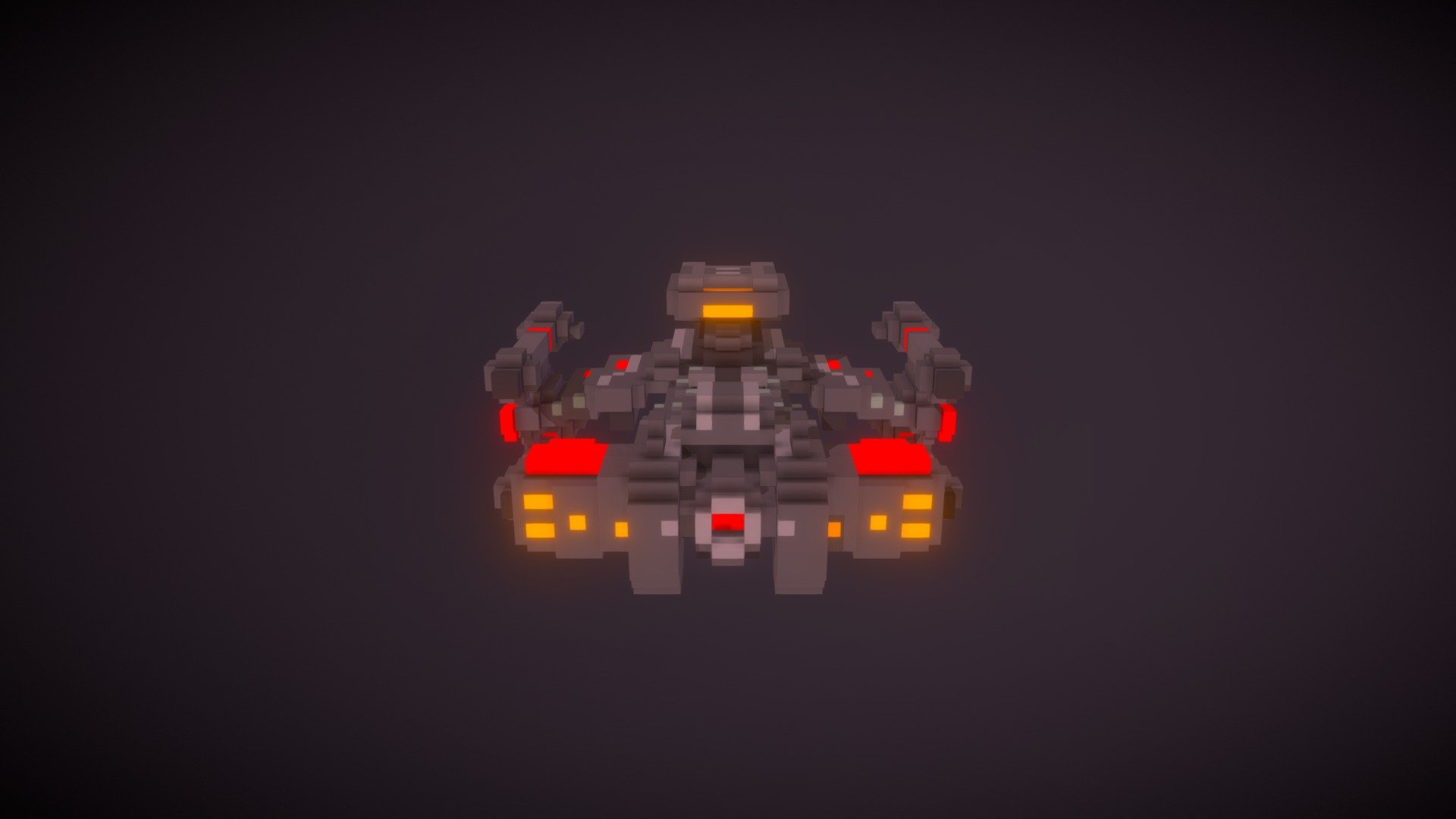 [Voxel] Battlecruiser from Starcraft