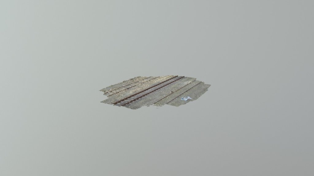 Vágány Részlet Simplified 3d Mesh