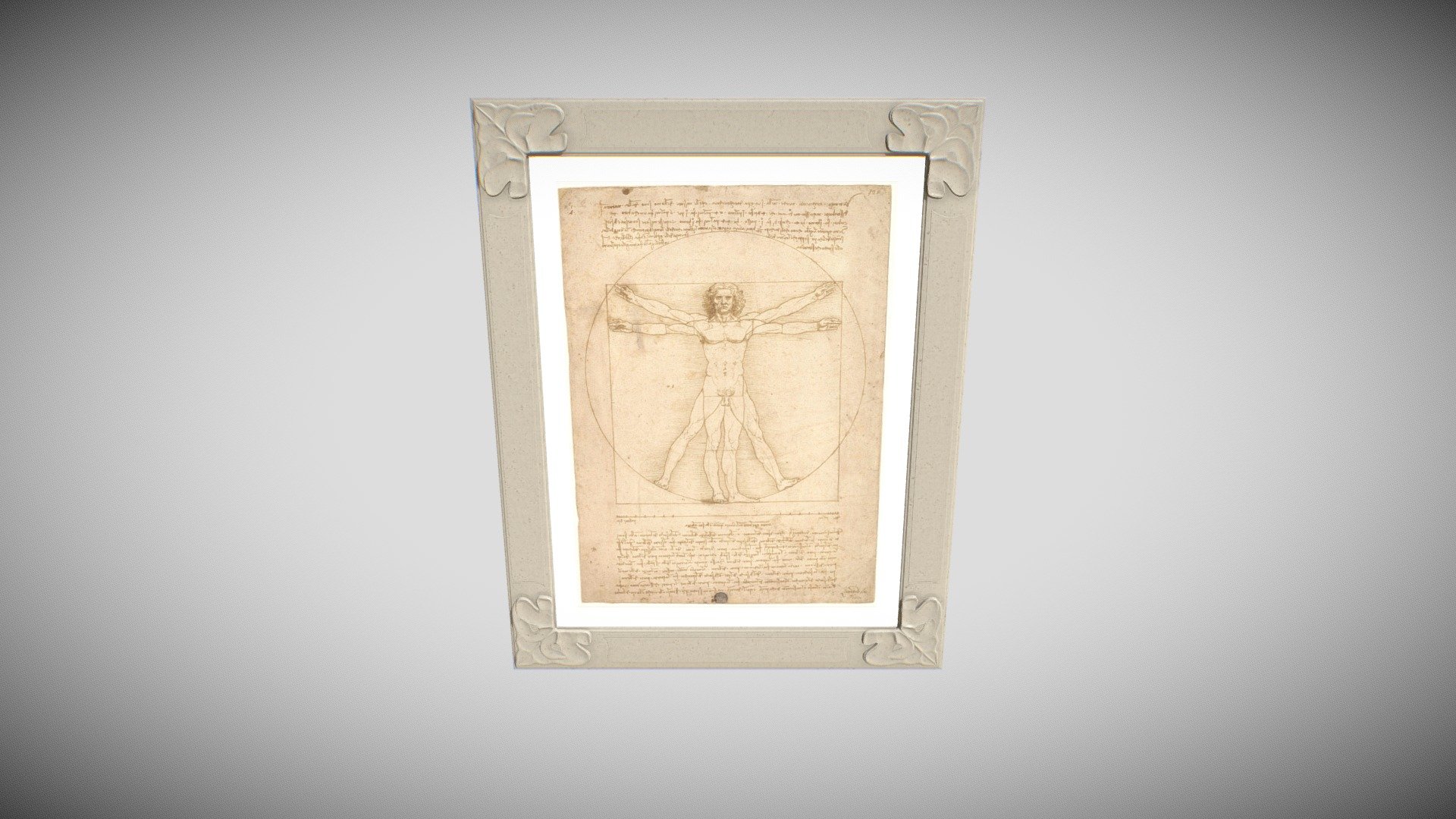 Uomo vitruviano - 3D model by wayexperience [6cddbf9] - Sketchfab