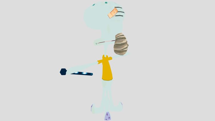 Battle For Bikini Bottom - Squidward Tentacles – Modello 3D gratuito STL