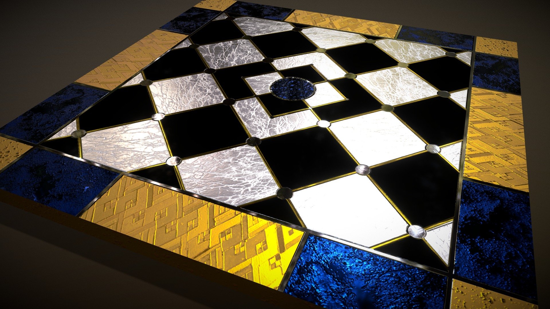 Metal Chess low poly