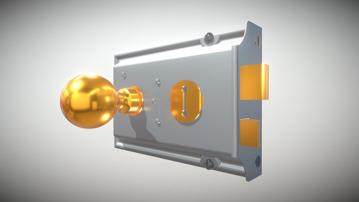 Door Locking Mechanism 3D Model