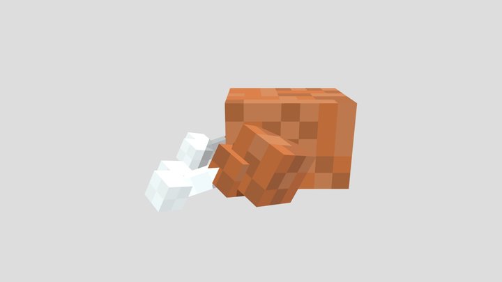 Minecraft Lava Chicken 3D Model