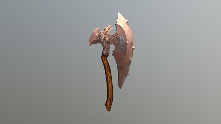Wolf Axe 3D Model