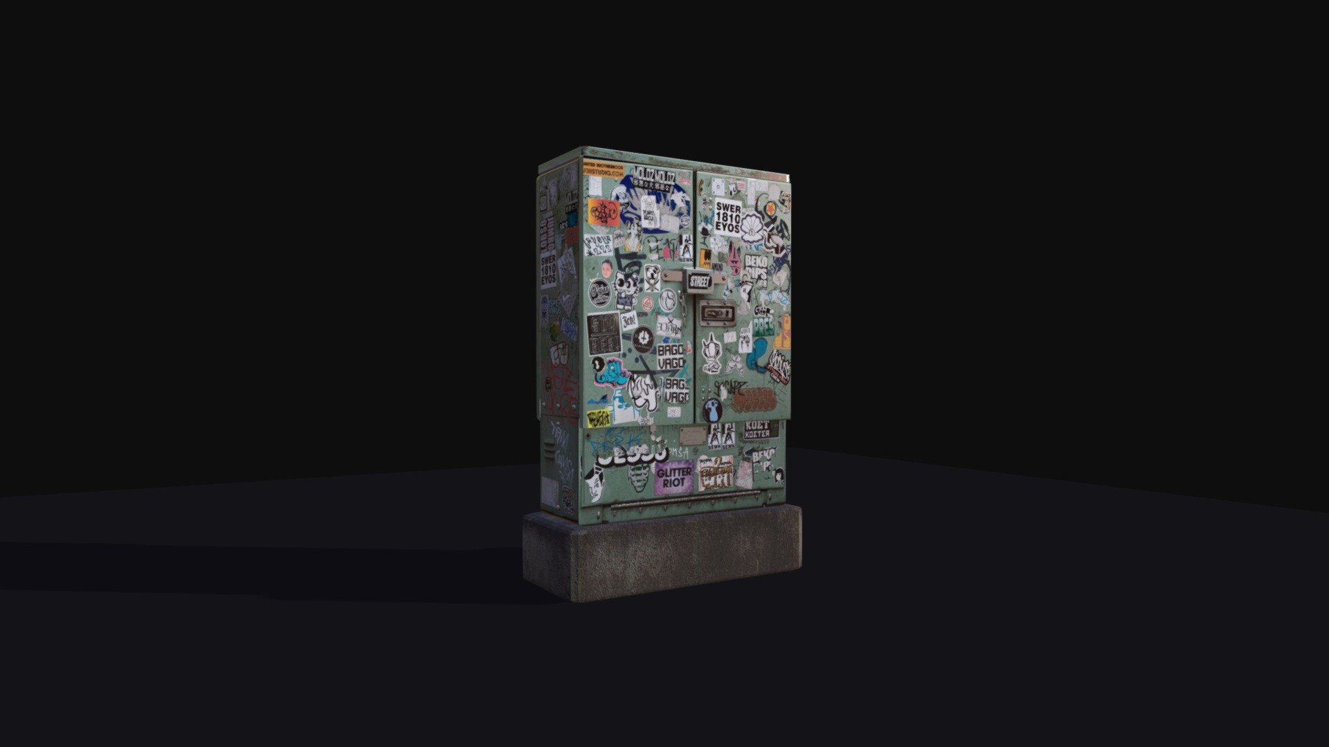 STREET ART BOX FIBER OPTIC MEXICO