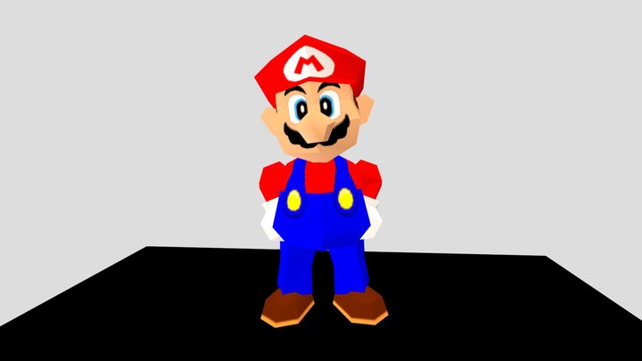 Nintendo 64 Mario Party Mario 3D Model