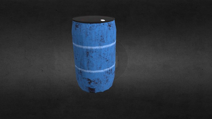 Water Barrel 3D Model