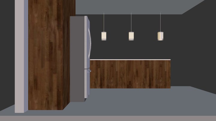 French Door 36" depth 3D Model