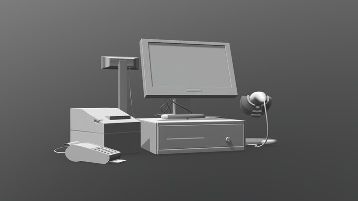 Cash Register 3D Model