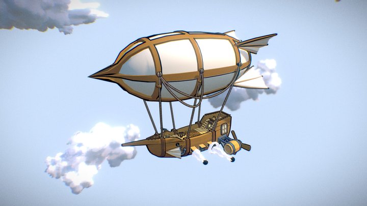 Sky Priates Airship 3D Model