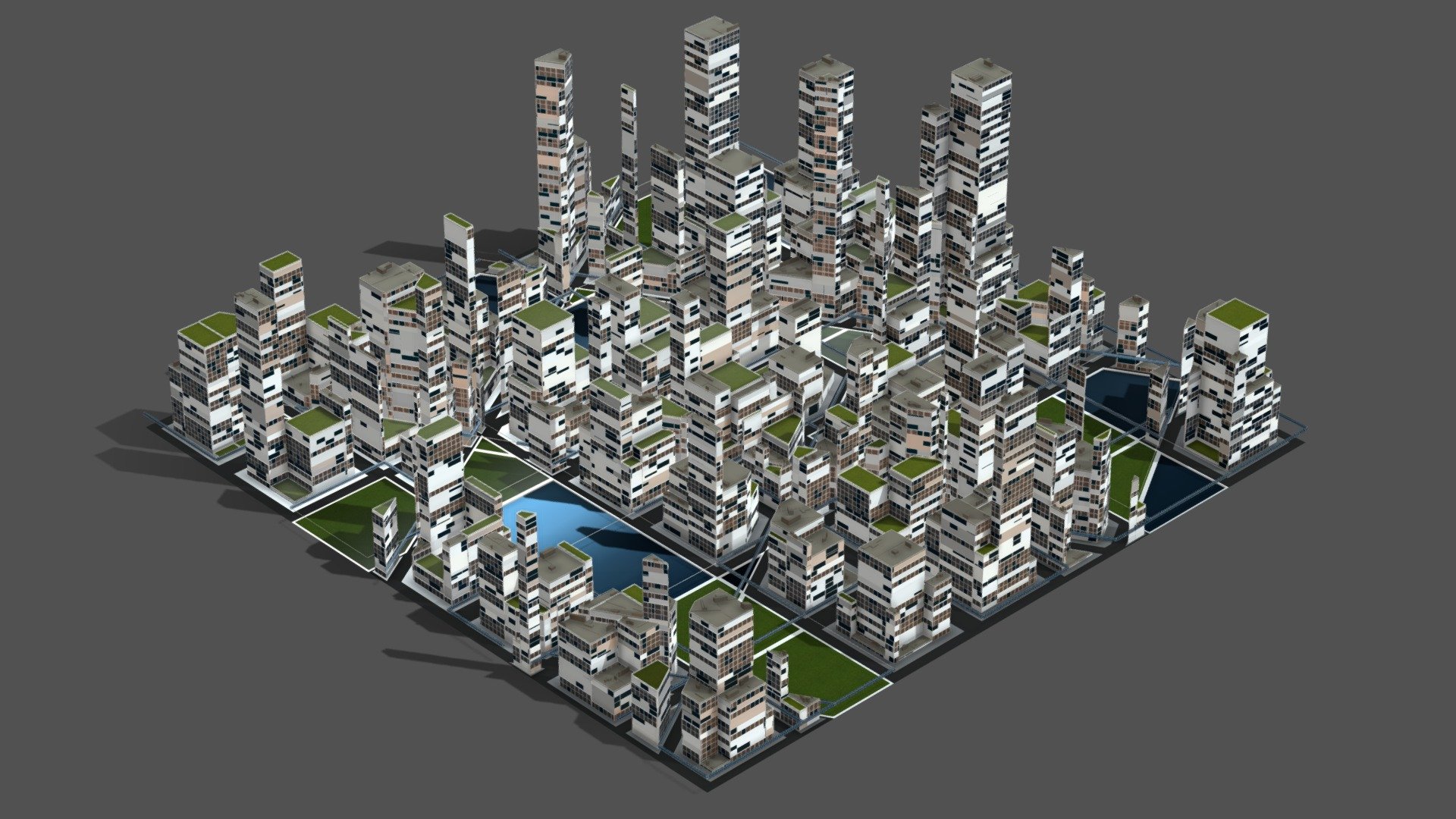 Future City A 4 - Buy Royalty Free 3D model by Giimann [6ce5e99 ...