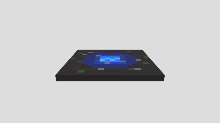 Cave Puddle - Voxel 32x32 – Gratis 3D-model STL