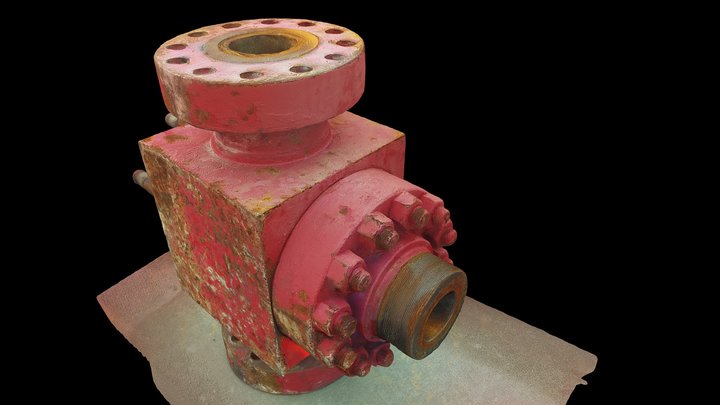 Frack valve high res 3D Model
