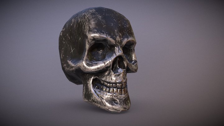 Metal Skull 3D Model