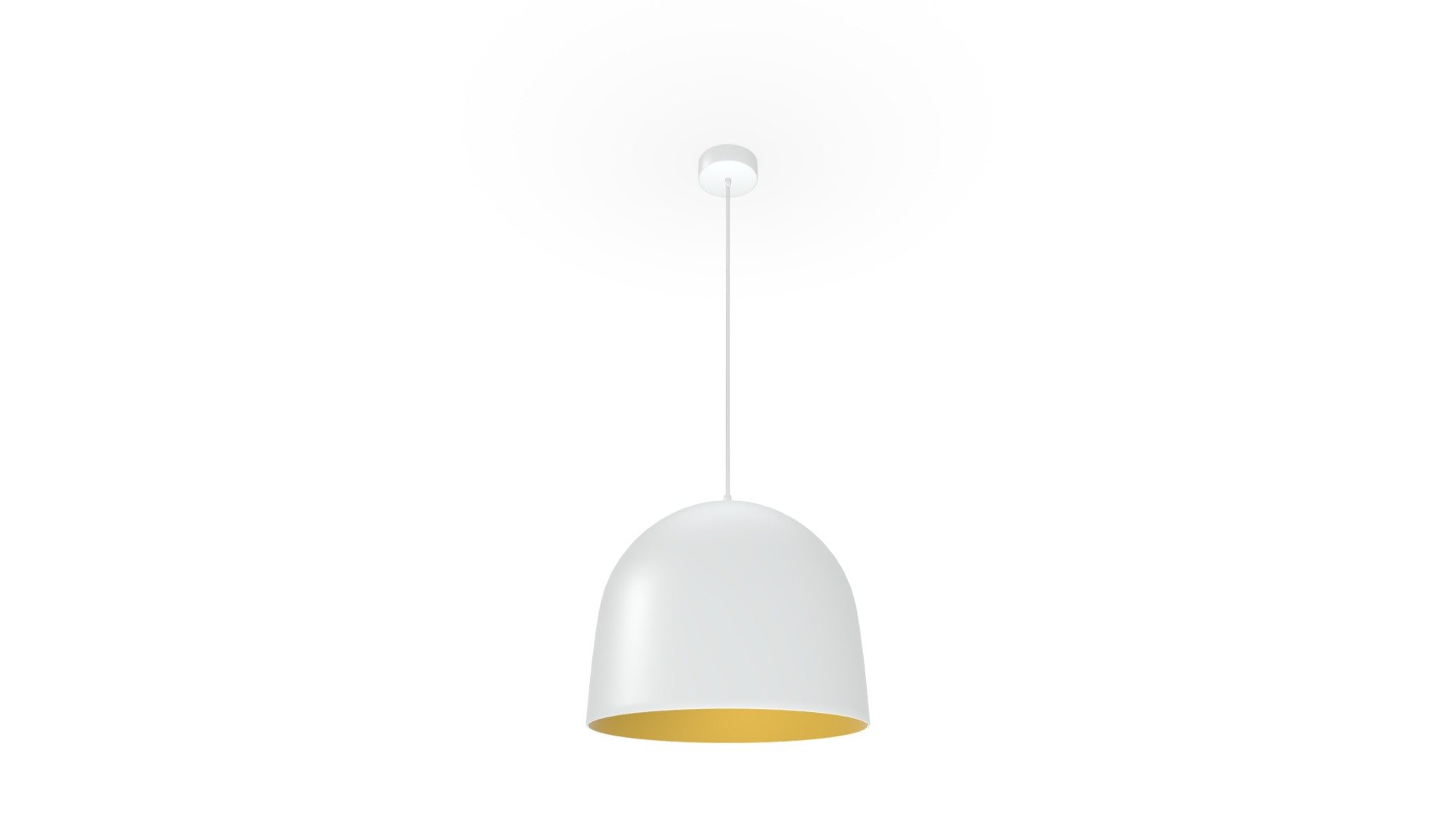 Olla Large Pendant Light, White